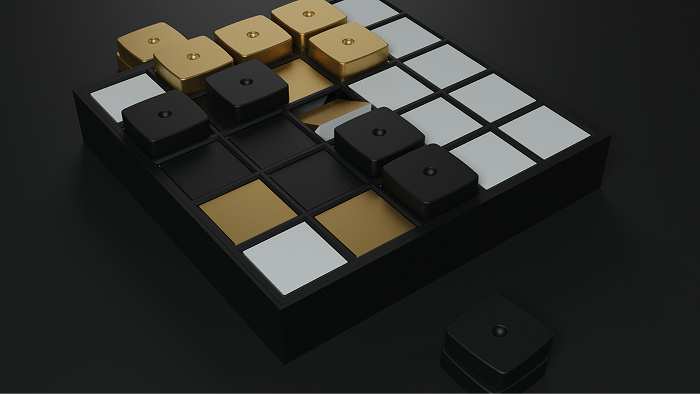 Motif game board and pieces